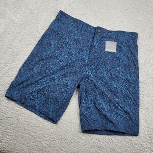 Eddie Bauer MR‎ Horizon Guide Chino Shorts Mens Size 34 Blue Pattern